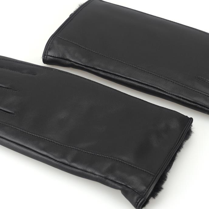 Isotoner® Ladies Leather Glove Black Extra Image 4
